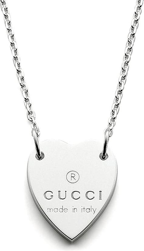 gucci ace heart|heart necklace with gucci trademark.